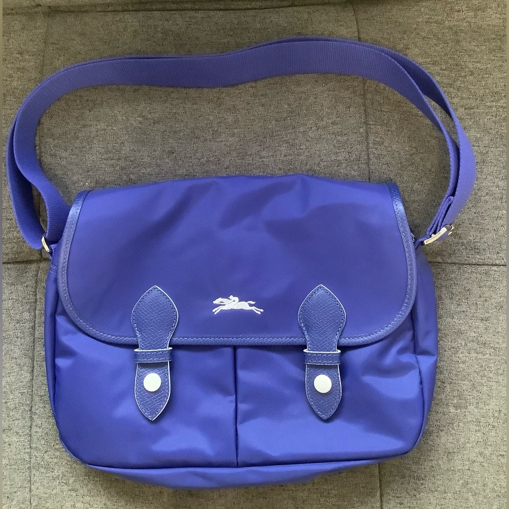 NWOT Longchamp Messenger Bag Cobalt